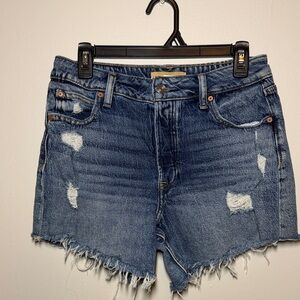 Distressed Denim Women Shorts
